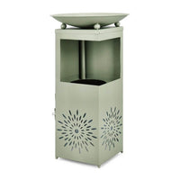 Fontana da Giardino Verde Stile Moderno con LED H78 cm - VIREYA