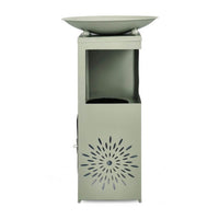 Fontana rettangolare da giardino colore verde 40,5X78H con LED - VIREYA