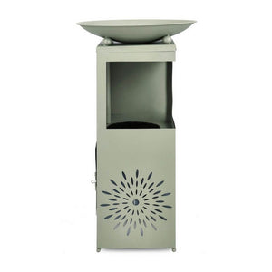 Fontana da Giardino Verde Stile Moderno con LED H78 cm - VIREYA