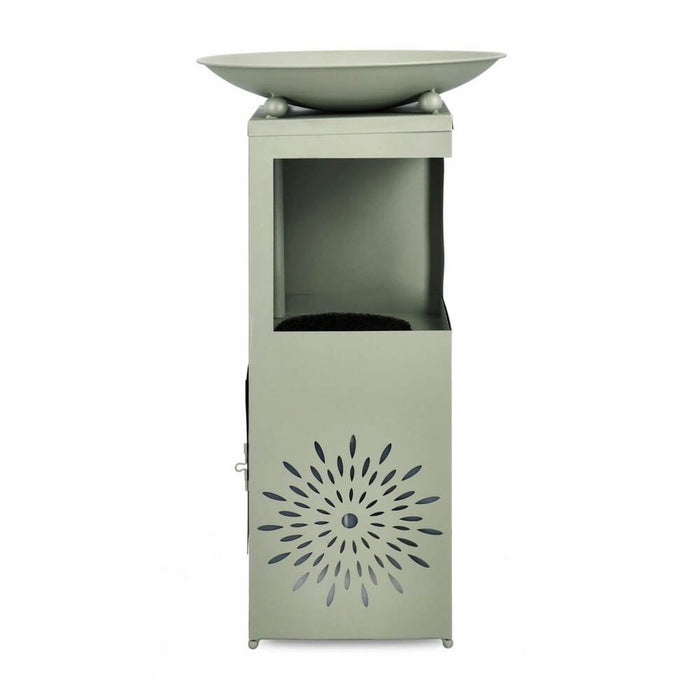 Fontana da Giardino Verde Stile Moderno con LED H78 cm - VIREYA