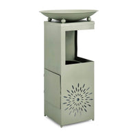 Fontana da Giardino Verde Stile Moderno con LED H78 cm - VIREYA