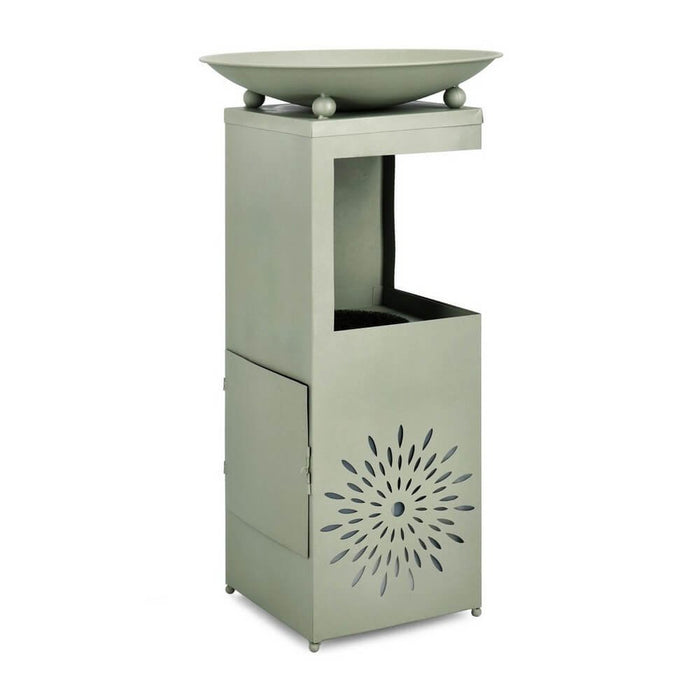 Fontana da Giardino Verde Stile Moderno con LED H78 cm - VIREYA