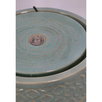 Fontana da Giardino Ceramica Verde Moderna 33,5 cm - ELARIS