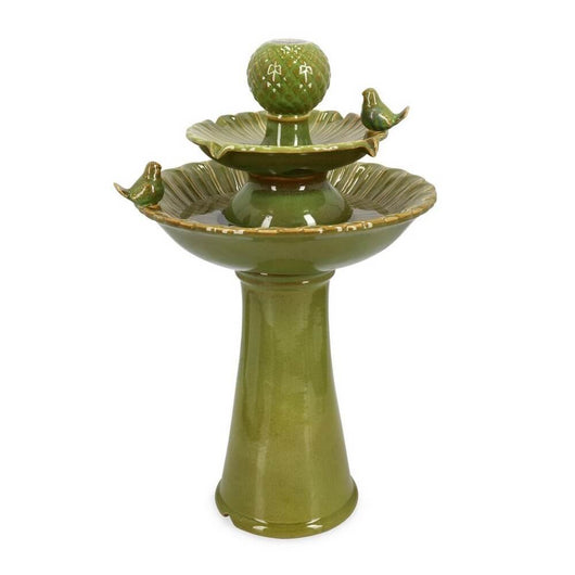 Fontana da Giardino Ceramica Verde Rustica H68 cm - LUNARA