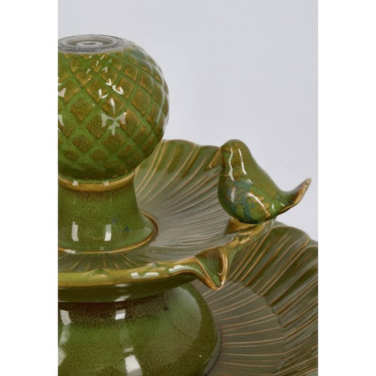 Fontana da Giardino Ceramica Verde Rustica H68 cm - LUNARA