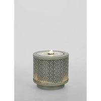 Fontana da giardino colore verde salvia D25X23H con LED - TUNDRA