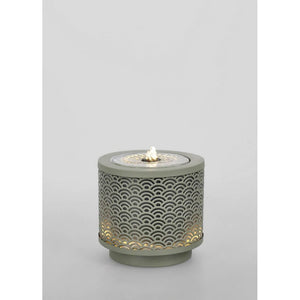 Fontana da Giardino Ceramica Verde Moderna H23 cm - TUNDRA