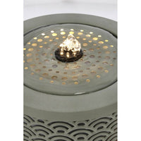 Fontana da giardino colore verde salvia D25X23H con LED - TUNDRA