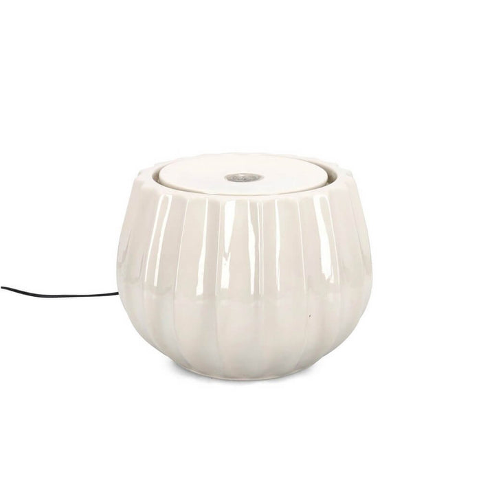 Fontana Ceramica Verde da Esterno 35x25,5 cm - ILY Colore: Avorio