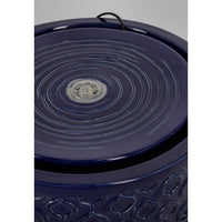 Fontana da giardino blu D33,5x13,5H con LED - ELARIS
