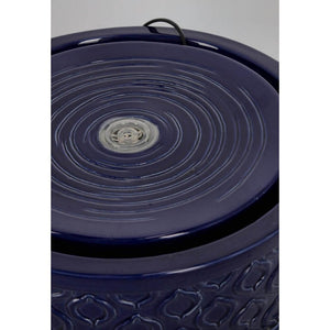 Fontana da Giardino Ceramica Blu Moderna 33,5 cm - ELARIS