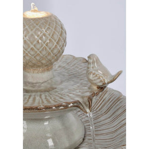 Fontana da Giardino Ceramica Beige Rustica H68 cm - LUNARA