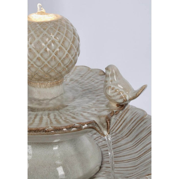 Fontana da Giardino Ceramica Beige Rustica H68 cm - LUNARA