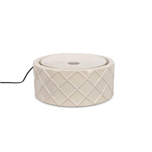 Fontana da Giardino Ceramica Avorio Moderna 33x14,5 cm - CALYPSO