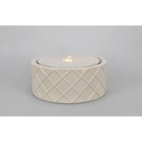 Fontana da giardino avorio D33x14,5H con LED - CALYPSO