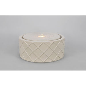 Fontana da giardino avorio D33x14,5H con LED - CALYPSO