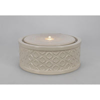 Fontana da Giardino Ceramica Avorio Moderna 33,5 cm - ELARIS