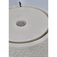 Fontana da giardino avorio D33,5x13,5H con LED - ELARIS