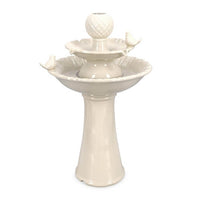 Fontana da Giardino Ceramica Avorio da Esterno H68 - LUNARA