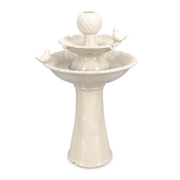 Fontana da Giardino Ceramica Avorio da Esterno H68 - LUNARA