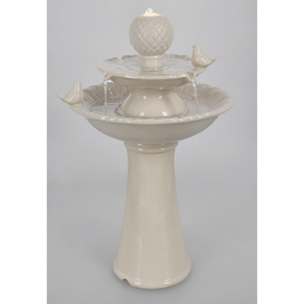 Fontana da Giardino Ceramica Avorio da Esterno H68 - LUNARA