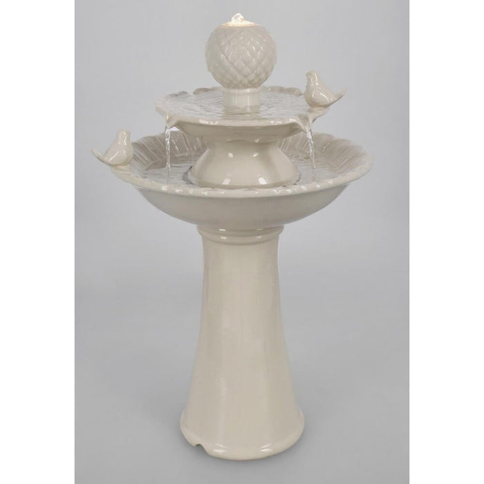 Fontana da Giardino Ceramica Avorio da Esterno H68 - LUNARA