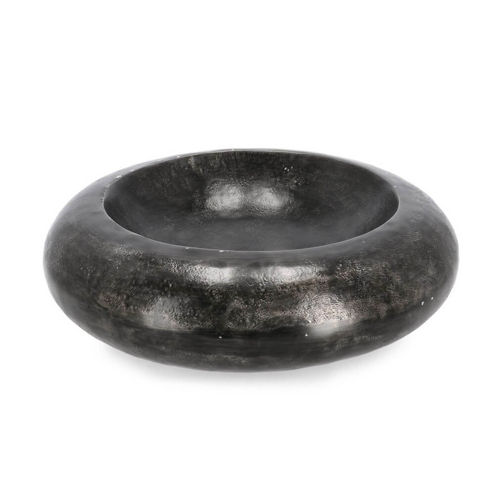 Ciotola Decorativa Alluminio Antracite Moderna 45 cm - MISTRAL