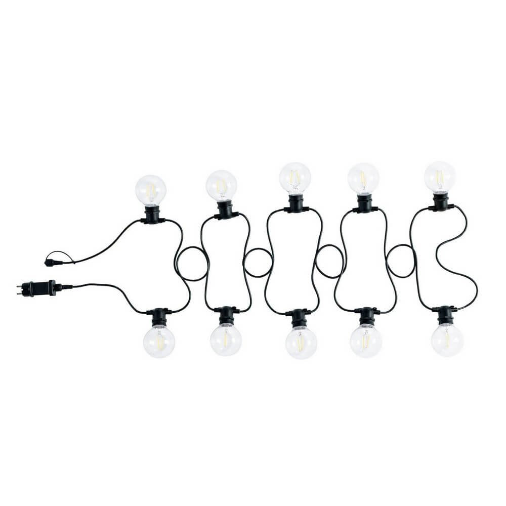 Catena luminosa LED 10 luci trasparenti - ORAYA