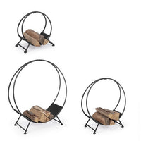 Braciere porta legna nero 70x38H - ARVEN