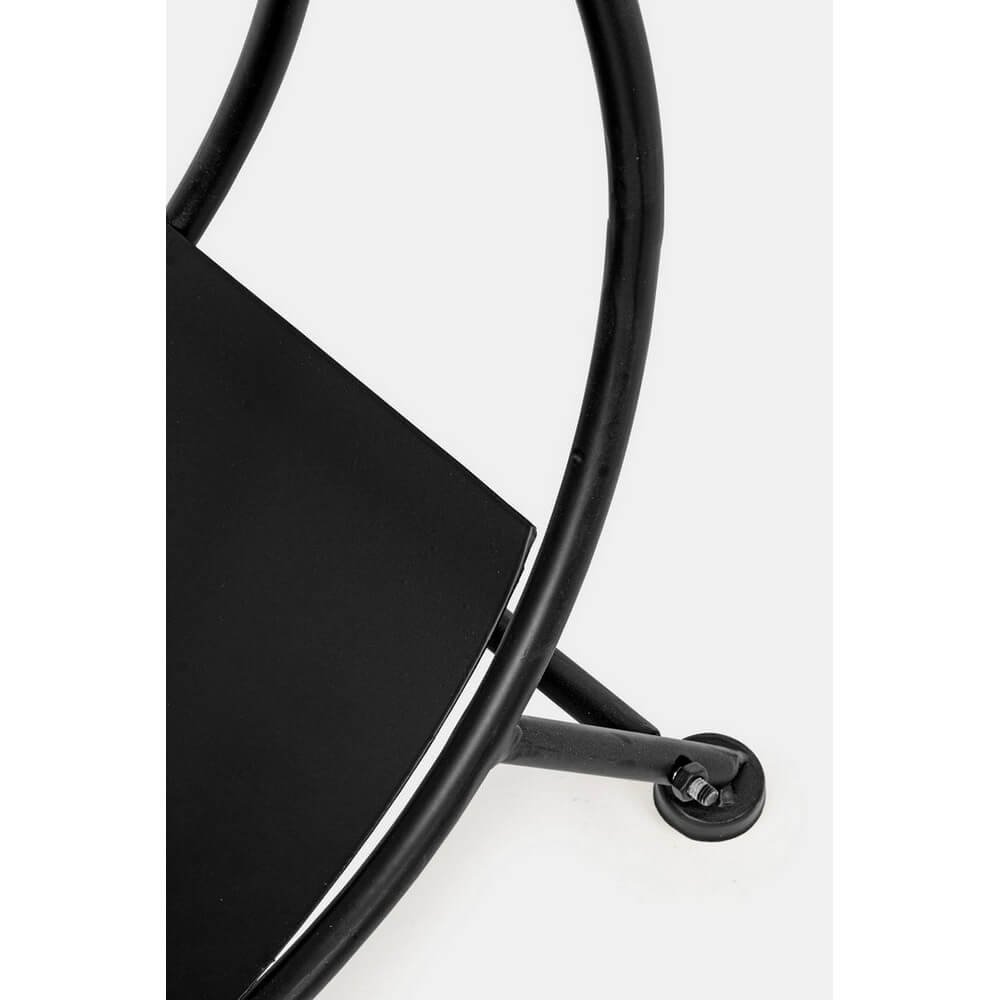 Braciere porta legna nero 70x38H - ARVEN