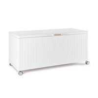 Baule portacuscini con ruote in alluminio - ELJAN Colore: Bianco