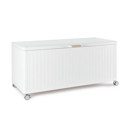 Baule Portacuscini Alluminio Bianco Moderno da Esterno - ELJAN Colore: Bianco