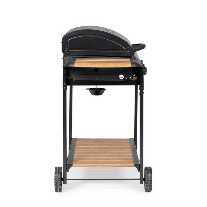 Barbecue a Gas 3 Bruciatori Acciaio Nero da Esterno - NOELIA