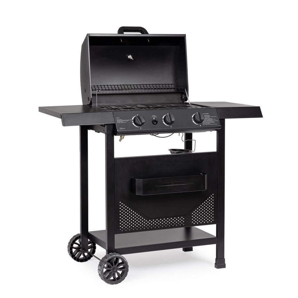 Barbecue a Gas Acciaio Nero da Esterno - LYMER