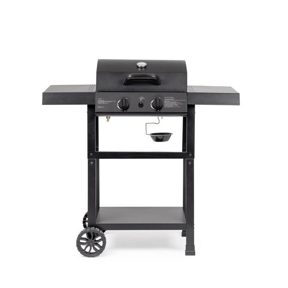 Barbecue a Gas Acciaio Nero da Esterno Moderno - LYMER