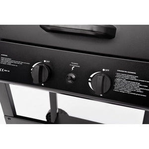 Barbecue a Gas Acciaio Nero da Esterno Moderno - LYMER