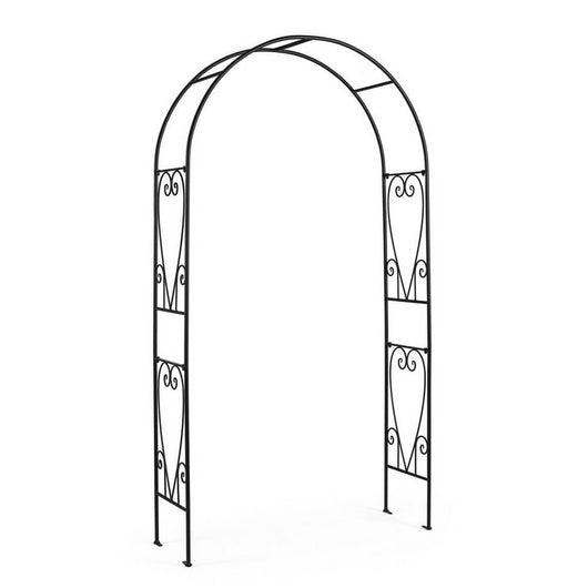 Arco per Piante Acciaio Nero da Esterno H210 cm - VIREL