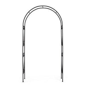 Arco per Piante Acciaio Nero da Esterno H210 cm - VIREL
