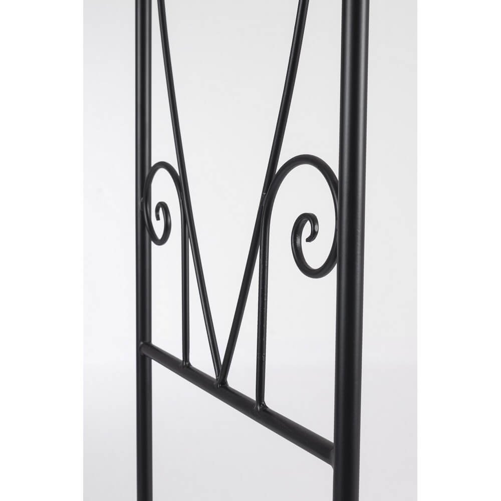 Arco per Piante Acciaio Nero da Esterno H210 cm - VIREL