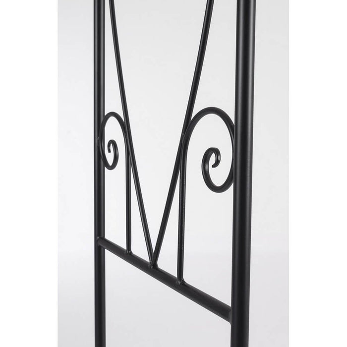 Arco per Piante Acciaio Nero da Esterno H210 cm - VIREL