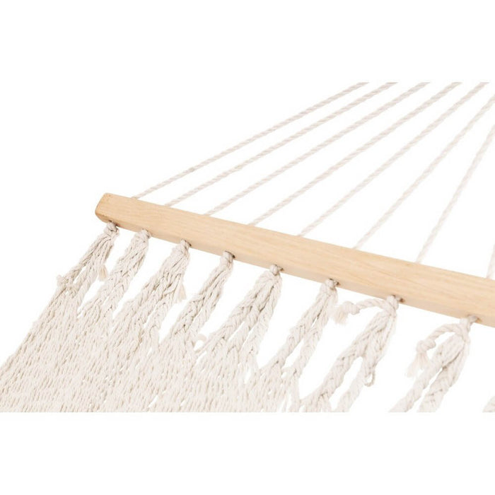 Set 2 Amache Legno Bianco Boho da Esterno 100x200 cm - KAELIS