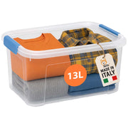 Akitaink Contenitore Plastica Trasparente con Clip