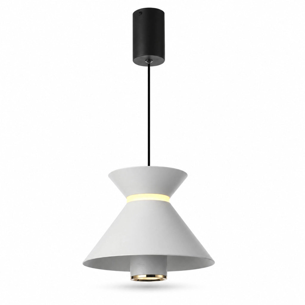 LAMPADARIO LED A SOSPENSIONE MODERNO BIANCO 10W DIMMERABILE CCT REGOLABILE LP020