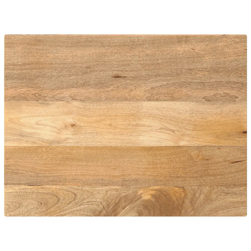 Piano per Tavolo 80x60x2,5 cm Rettangolare Legno Massello Mango 371468