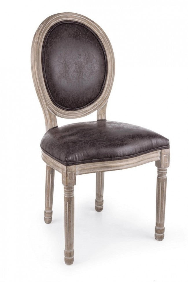 Set 2 Sedie 48x46x96h cm Mathilde Dark
