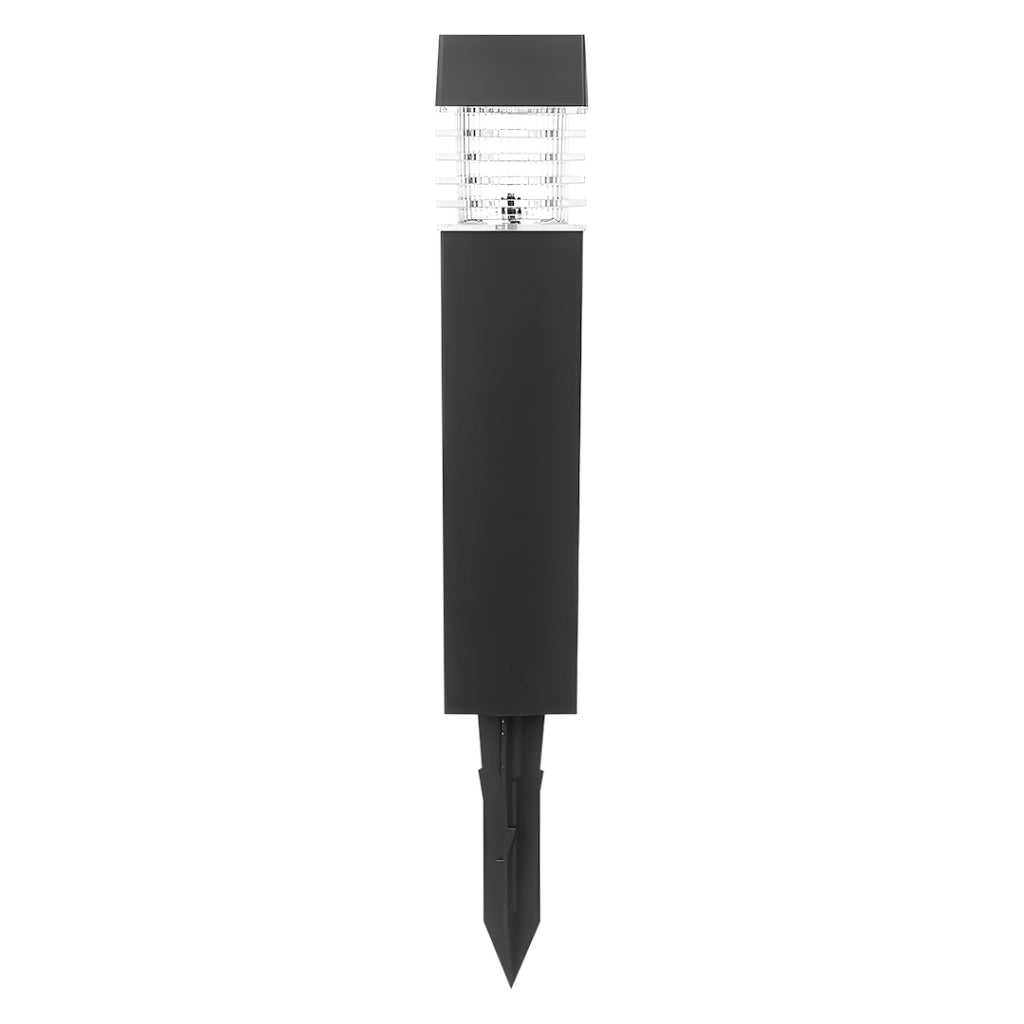 Paletto solare da giardino 40cm nero quadrato 3000K IP44