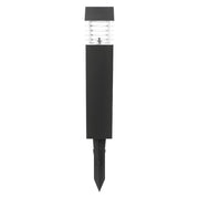 Paletto solare da giardino 40cm nero quadrato 3000K IP44