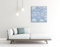 Quadro Animali Volanti Misure 80x80 cm