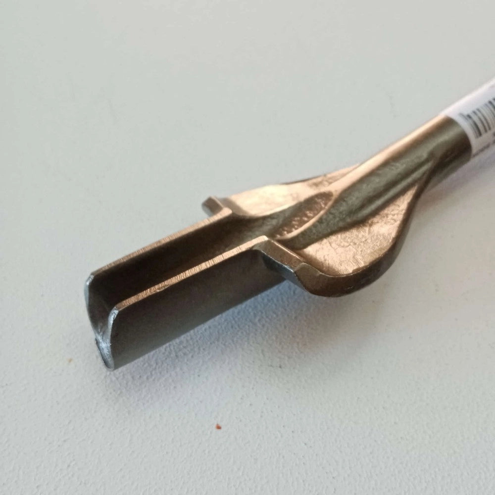 Benman scalpello punta a sgorbia da 23mm ed alette per tassellatore sds-plus - lunghezza 380mm
