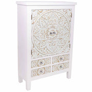 Armadio in legno con 4 cassetti e 2 ante 68x27,5x101h cm